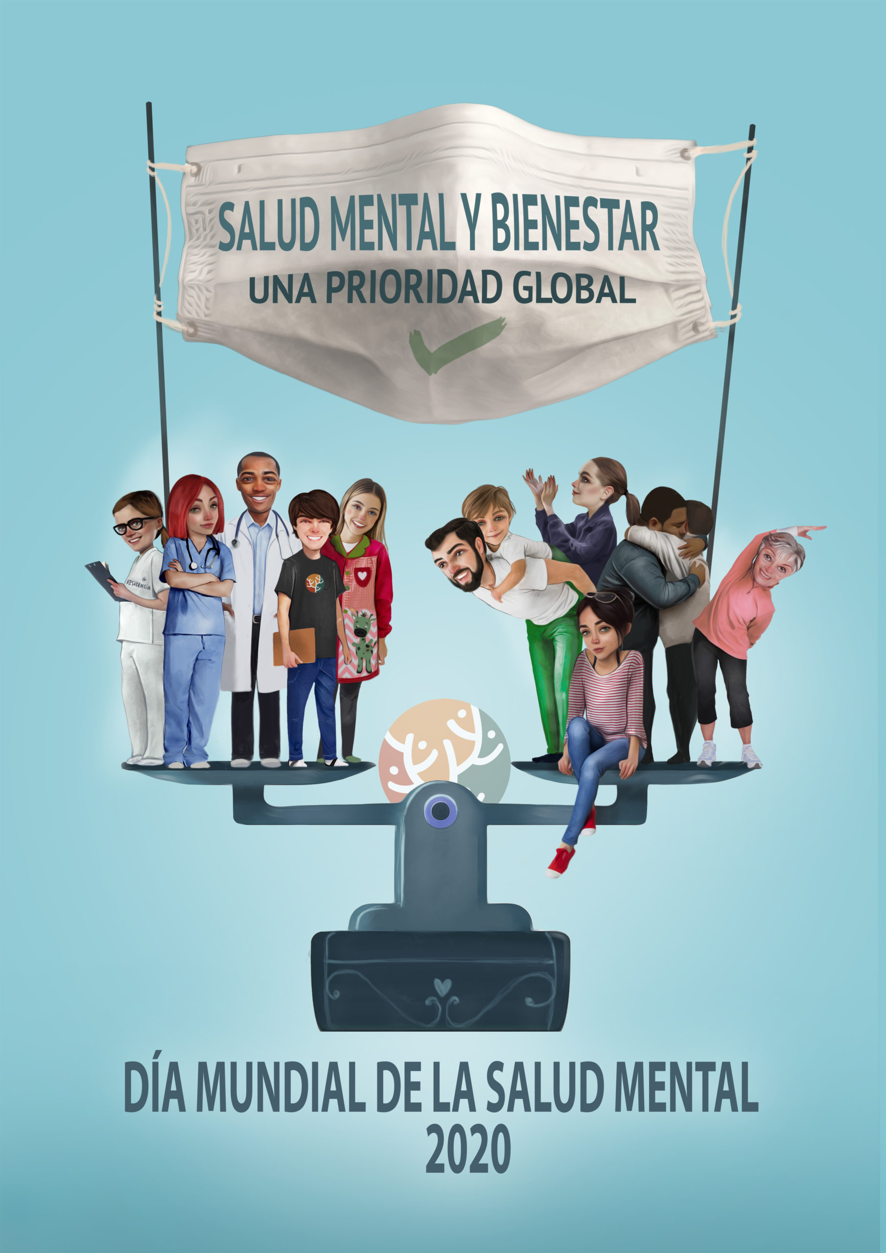 La Confederación publica el cartel del día mundial de la salud mental 2020